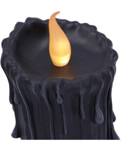 Schwarze Magie LED Kerze 19cm 12 Schwarze Magie LED Kerze 19cm -Halloween Deko Verkäufe black magic led kerze black magic led candle halloween deko gothic deko 54011 05