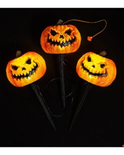 Böse Kürbis Gehweg Lichter Mit Licht Und Sound 5 Böse Kürbis Gehweg Lichter Mit Licht Und Sound -Halloween Deko Verkäufe boese kuerbis gehweg lichter jackolantern pathway markers halloween und horror deko 37579 2