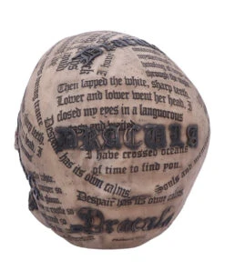 Dracula Totenkopf Mit Bram Stoker Zitaten -Halloween Deko Verkäufe dracula totenschaedel mit bram stoker zitaten vampir totenkopf gothic deko halloween tischdeko 50770 03