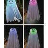 Gespenst Hängefigur Mit Bunten LED 60cm -Halloween Deko Verkäufe geist haengefigur mit led farbwechsler 60cm halloween gespenst zum aufhaengen lightning ghost decoration 35988