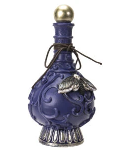 Giftflasche Mit Totenschädel Motte 23cm -Halloween Deko Verkäufe giftflasche mit totenkopf motte poision bottle with skull moth halloween tischdekoration gothic deko 54736 03