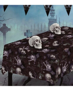 Tischdecke Halloween Friedhof 7 Tischdecke Halloween Friedhof -Halloween Deko Verkäufe halloween friedhof tischdecke halloween graveyard tablecloth totenkopf tischdecke leichenteile halloween deko 53181 3
