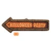 Halloween Party Hinweisschild 56 X 17 Cm -Halloween Deko Verkäufe halloween party hinweisschild halloween party sign halloween deko 37968 01 1
