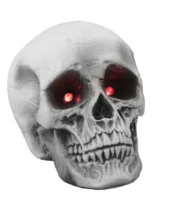 Halloween Totenschädel Mit Blinkenden Augen 21cm
