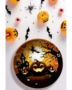 Happy Halloween Kürbis Schale -Halloween Deko Verkäufe happy halloween kuerbis schuessel happy halloween pumpkin bowl halloween trick or treat schale 53206