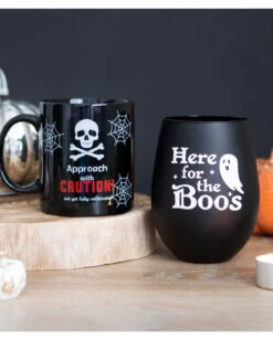 Here For The Boos Cocktail Glas -Halloween Deko Verkäufe here for the boos halloween cocktail glas halloween homeware halloween geschirr 53395 04