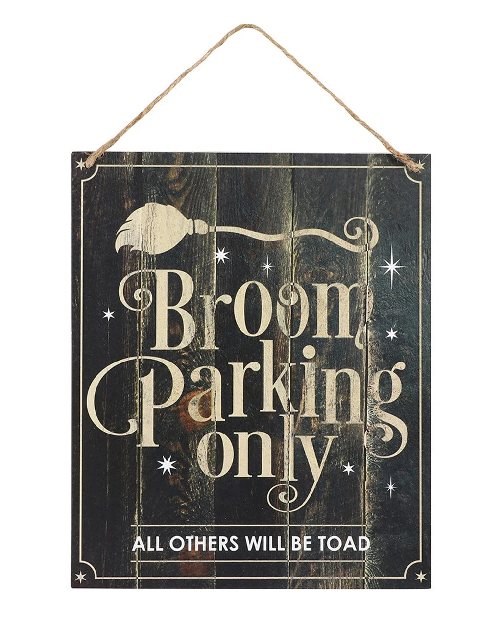Hexenbesen Parken Dekoschild 3 Hexenbesen Parken Dekoschild