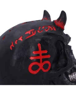 Infernal Teufels Totenschädel 20cm -Halloween Deko Verkäufe infernal teufels totenkopf infernal teufels totenschaedel infernal devil skull gothic deko 54566 05