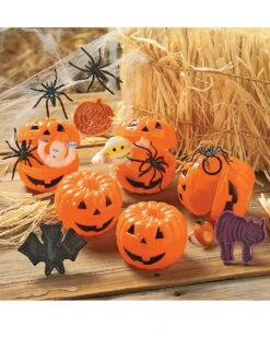 Halloween Mini Kürbis & Überraschungs Gimmick 24 St. -Halloween Deko Verkäufe kuerbis mit kleiner ueberraschung halloween treat kuerbis geschenk 2919 05
