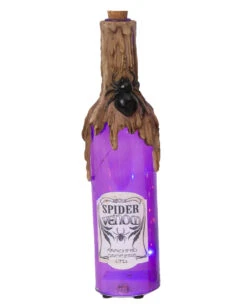 Leuchtende Glas Giftflasche Spinnengift 30cm