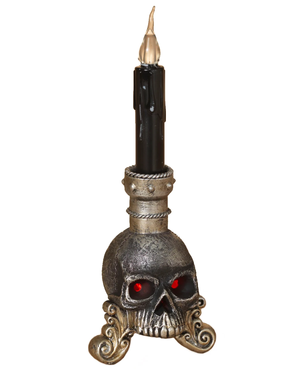 Leuchtender Totenschädel Mit Kerze 36cm 3 Leuchtender Totenschädel Mit Kerze 36cm