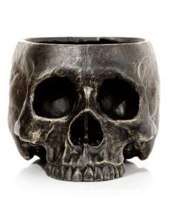 Marmorierter Gothic Totenschädel Pflanzentopf -Halloween Deko Verkäufe marmorierter gothic totenkopf pflanzenschale gothic totenschaedel pflanzenschale gothic skull plant pot 54615 03