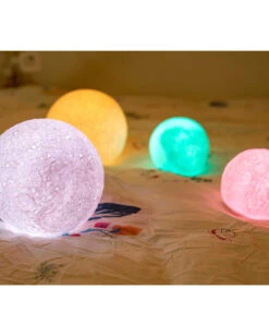 Mondlicht Mit Farbwechsel & Fernbedienung -Halloween Deko Verkäufe mond nachtlicht mit farbwechsel fernbedienung moon light with color changing remote control wohn ambiente 52410 03