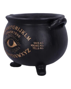 Spirit Hexenkessel Mit Auge 22,3cm -Halloween Deko Verkäufe ouija hexenkessel mit sehendem auge ouija witches cauldron with seeing eye halloween deko 51061 02
