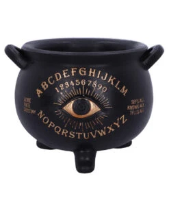 Spirit Hexenkessel Mit Auge 22,3cm -Halloween Deko Verkäufe ouija hexenkessel mit sehendem auge ouija witches cauldron with seeing eye halloween deko 51061 04