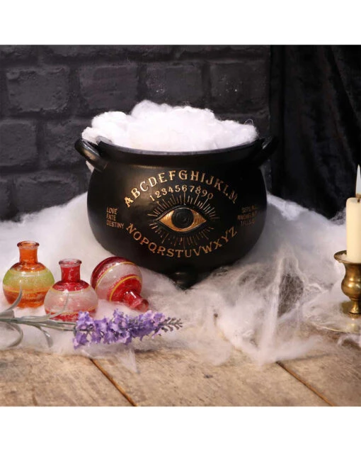 Spirit Hexenkessel Mit Auge 22,3cm -Halloween Deko Verkäufe ouija hexenkessel mit sehendem auge ouija witches cauldron with seeing eye halloween deko 51061 06