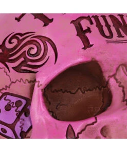 Pinke Tattoo Fund Totenschädel Spardose -Halloween Deko Verkäufe pinke tattoo fund totenkopf spardose pinke tattoo fund money box totenschaedel geschenkartikel 54552 05