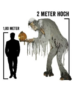 Großer Jack Reaper Mit Sprechendem Kürbis Halloween Animatronic -Halloween Deko Verkäufe riesiger jack reaper mit sprechendem kuerbis halloween animatronic prowling jack reaper halloween prop animatronic horror und halloween deko 51244 4