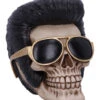Rock 'n' Roll Totenschädel 17cm -Halloween Deko Verkäufe rock n roll totenkopf rock n roll totenschaedel rock n roll skull rockabilly wohnaccessoire 53392 01