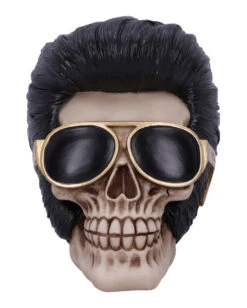 Rock 'n' Roll Totenschädel 17cm -Halloween Deko Verkäufe rock n roll totenkopf rock n roll totenschaedel rock n roll skull rockabilly wohnaccessoire 53392 02