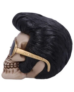 Rock 'n' Roll Totenschädel 17cm -Halloween Deko Verkäufe rock n roll totenkopf rock n roll totenschaedel rock n roll skull rockabilly wohnaccessoire 53392 03