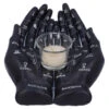 Schwarze Chiromantie-Hände Teelichthalter -Halloween Deko Verkäufe schwarze handlese haende kerzenhalter schwarze chiromantie haende teelichthalter 51059 01