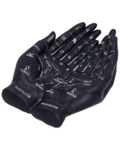 Schwarze Chiromantie-Hände Teelichthalter -Halloween Deko Verkäufe schwarze handlese haende kerzenhalter schwarze chiromantie haende teelichthalter 51059 05