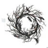 Schwarzer Gothic Kranz Mit Fledermäusen & LED Licht -Halloween Deko Verkäufe schwarzer halloween kranz mit fledermaeusen und licht light up black bat wreath halloween decoration 51527 01