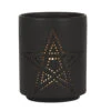 Schwarzer Teelichthalter Mit Pentagramm -Halloween Deko Verkäufe schwarzer pentagramm teelichthalter black pentagram tealight holder gothic deko halloween dekoration 50820 01