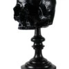 Schwarzer Totenschädel Als Ringehalter 21cm -Halloween Deko Verkäufe schwarzer totenkopf als ringehalter schwarzer totenschaedel als ringhalter black skull ring holder gothic wohnaccessoire 54858 01