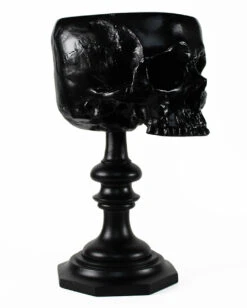 Schwarzer Totenschädel Als Ringehalter 21cm -Halloween Deko Verkäufe schwarzer totenkopf als ringehalter schwarzer totenschaedel als ringhalter black skull ring holder gothic wohnaccessoire 54858 03