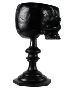 Schwarzer Totenschädel Als Ringehalter 21cm -Halloween Deko Verkäufe schwarzer totenkopf als ringehalter schwarzer totenschaedel als ringhalter black skull ring holder gothic wohnaccessoire 54858 04