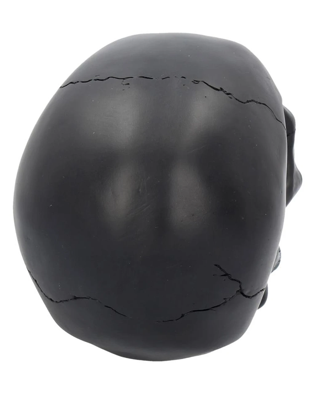 Schwarzer Totenschädel Mit Goldener Rose 15cm 7 Schwarzer Totenschädel Mit Goldener Rose 15cm – Bild 5