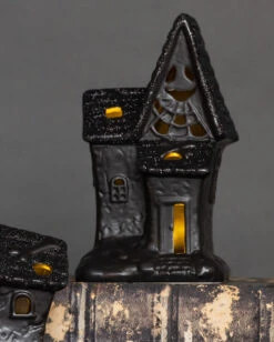 Beleuchtete Glitzer Spukendes Geisterhaus Deko 8 Beleuchtete Glitzer Spukendes Geisterhaus Deko -Halloween Deko Verkäufe spooky glitter geisterhaus deko mit led spooky glitter light up haunted house halloween spukhaus deko 53049 3