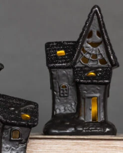 Beleuchtete Glitzer Spukendes Geisterhaus Deko 9 Beleuchtete Glitzer Spukendes Geisterhaus Deko -Halloween Deko Verkäufe spooky glitter geisterhaus deko mit led spooky glitter light up haunted house halloween spukhaus deko 53049 4