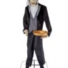 Sprechender Hausdiener Mit Tablett 2 Sprechender Hausdiener Mit Tablett -Halloween Deko Verkäufe sprechender butler mit tablett halloween animatronic talking butler with tablet 51759 01