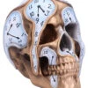 Die Zeit Vergeht Uhren Schädel 17,5cm -Halloween Deko Verkäufe time goes by uhren schaedel 175cm time goes by clock skull die zeit vergeht totenkopf gothic deko 53997