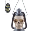 Totenkopf Laterne Mit LED Licht 15cm -Halloween Deko Verkäufe totenkopf laterne totenschaedel lampion halloween lampe horror licht halloween dekoration horror artikel skull lantern 18233 01