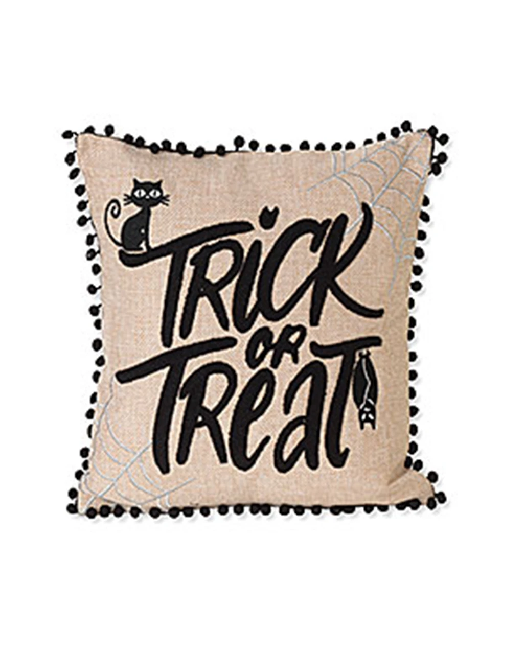 Kissen Trick Or Treat Mit Fledermaus & Katze 40x40cm 3 Kissen Trick Or Treat Mit Fledermaus & Katze 40x40cm
