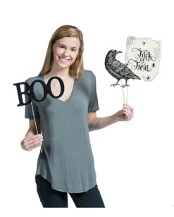 Antike Halloween Photo Sticks 12 St. -Halloween Deko Verkäufe vintage halloween photo sticks vintage halloween foto sticks partyzubehoer 51506 02