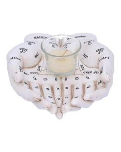 Weiße Chiromantie-Hände Teelichthalter 12 Weiße Chiromantie-Hände Teelichthalter -Halloween Deko Verkäufe weisse handlese haende kerzenhalter weisse chiromantie haende teelichthalter 51058 04