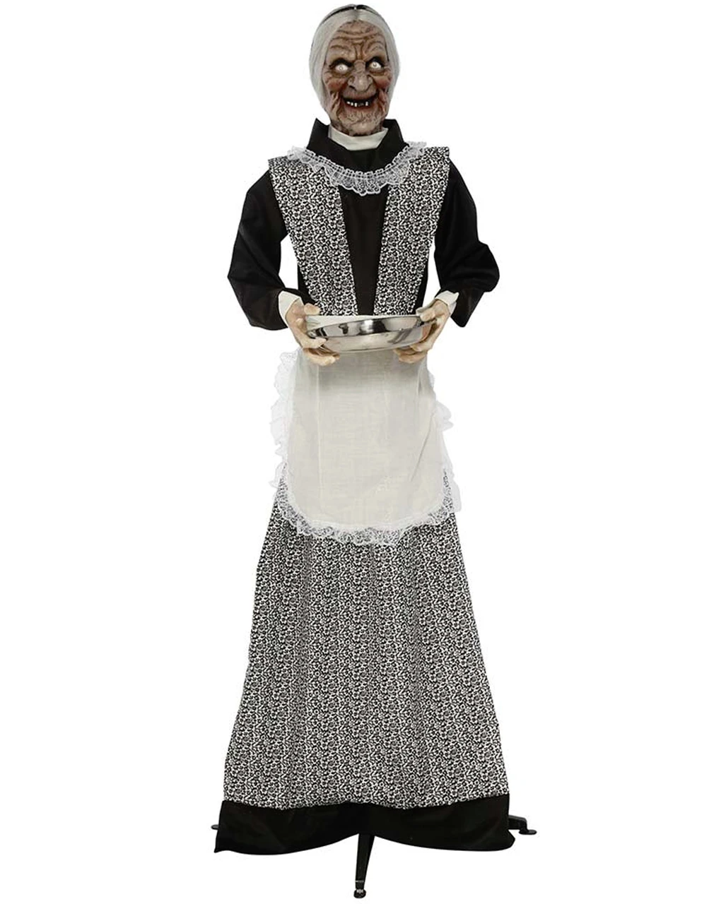 Zombie Dienstmagd Mit Licht & Sound 155cm 3 Zombie Dienstmagd Mit Licht & Sound 155cm